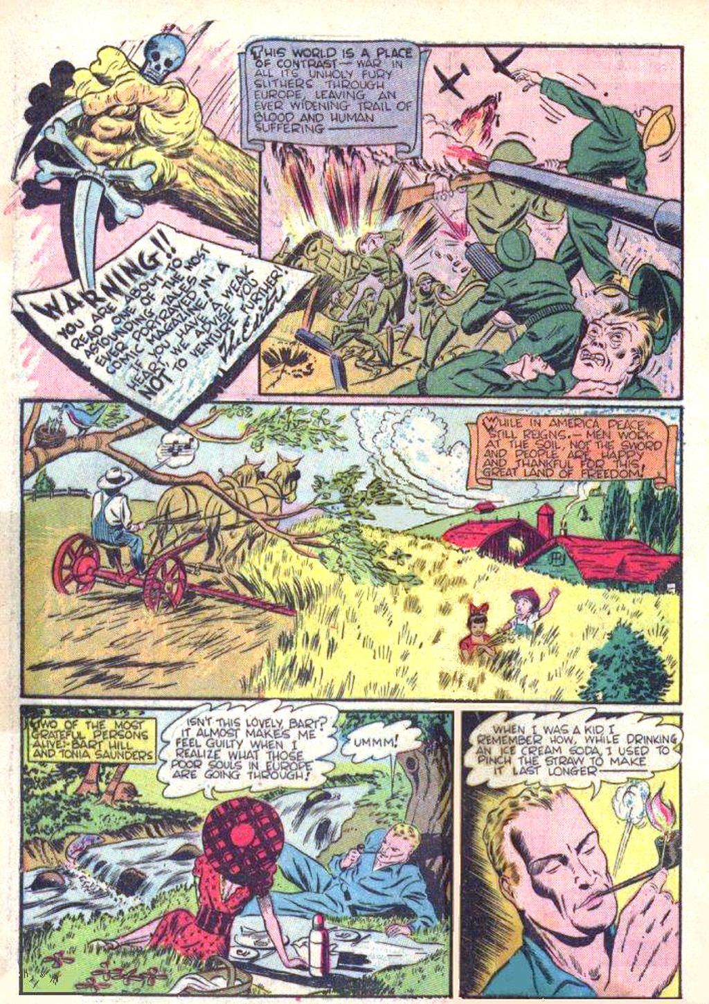 Note: Silver Streak Comics #7 (January 1941). Comic House, Inc. Full page.