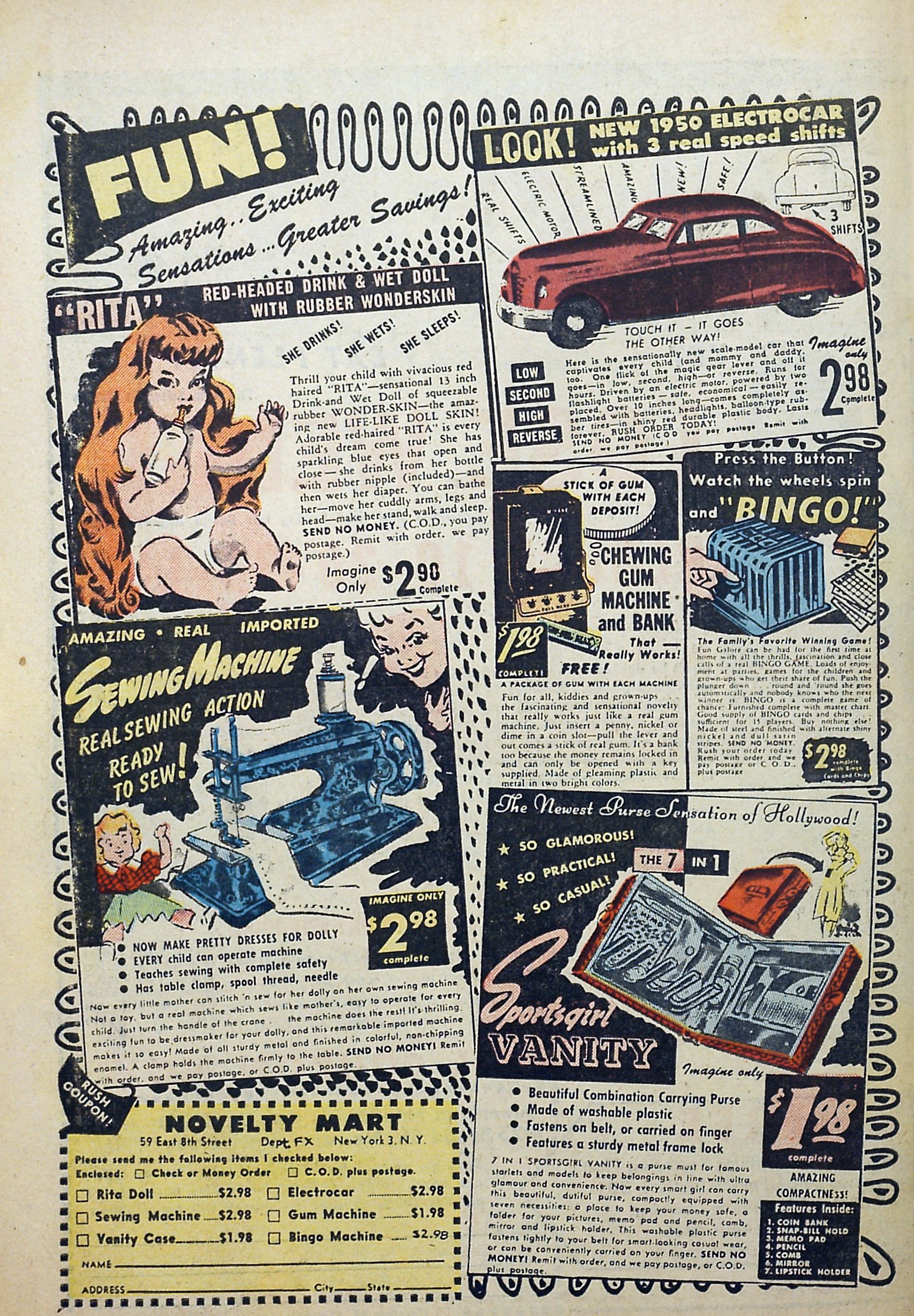 Advertisement: My Love Story #2 (November 1949). Fox Feature Syndicate. 