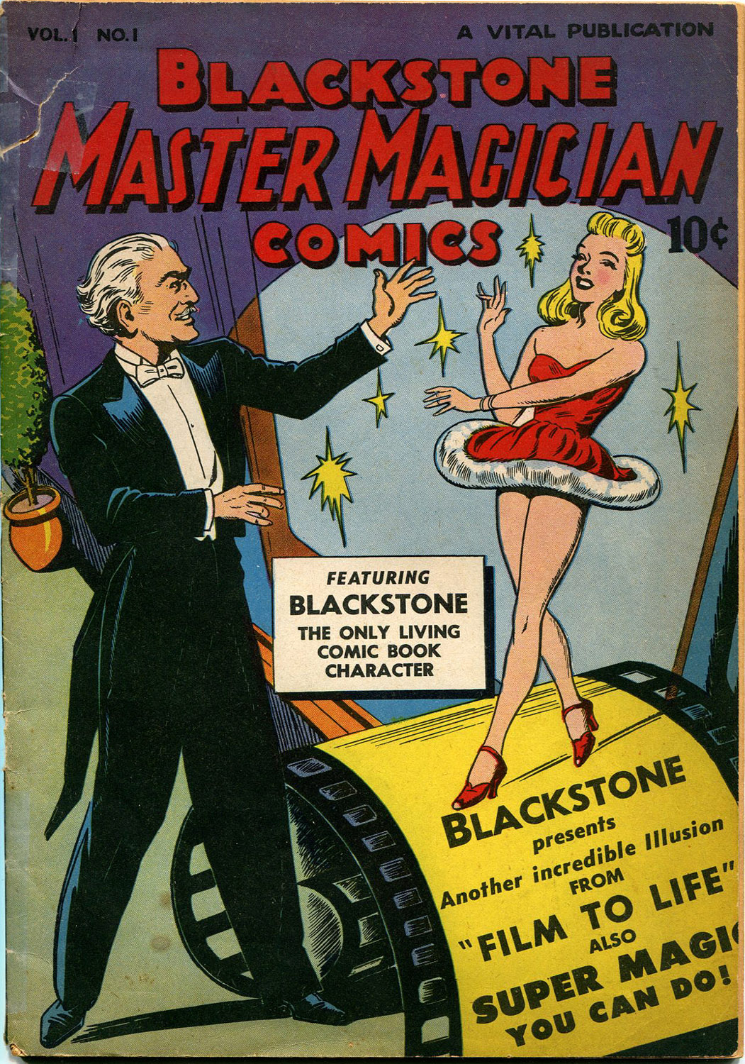 Cover: Blackstone Master Magician #1 (April 1946). Vital Comics. 