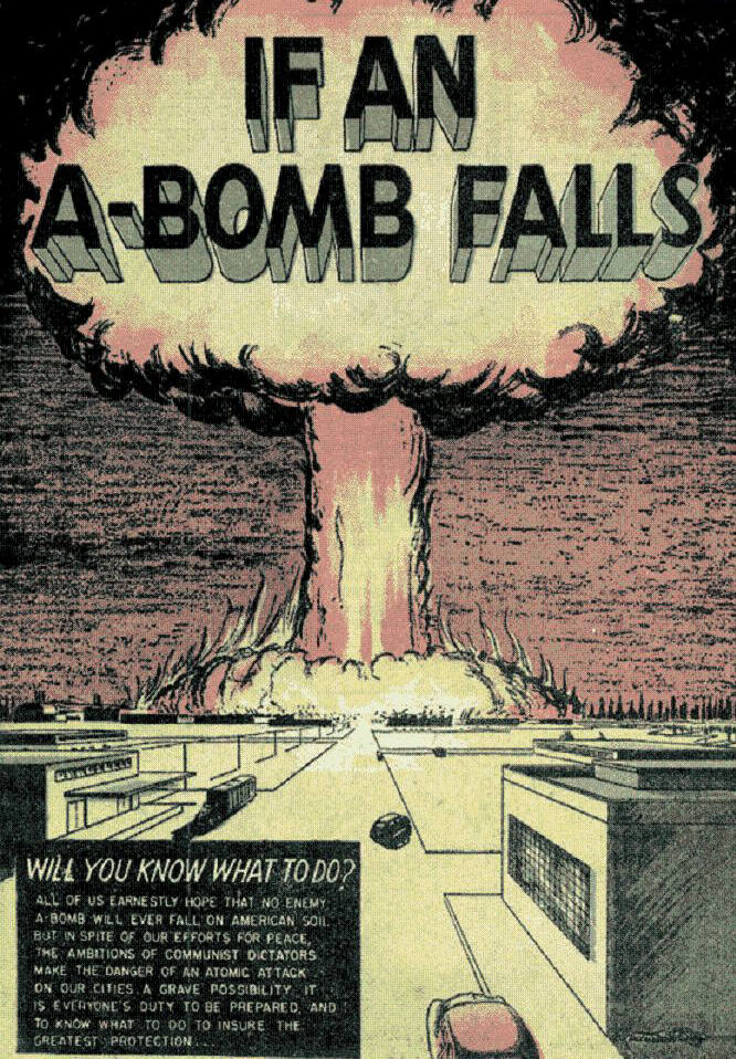 Cover: If An A-Bomb Falls (1951). Commercial Comics, Inc. 