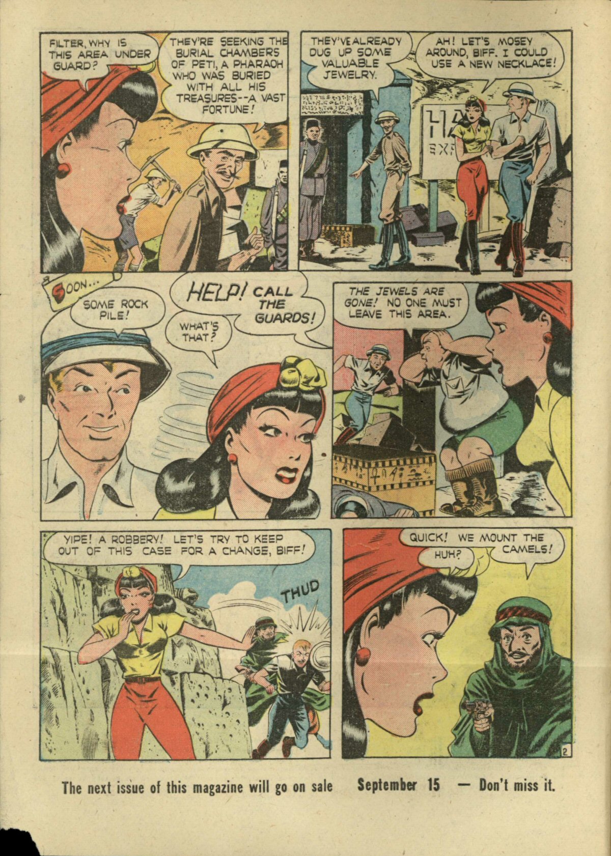 Note: Guns Against Gangsters #1 (September 1948). The Premium Group of Comics. Full page.